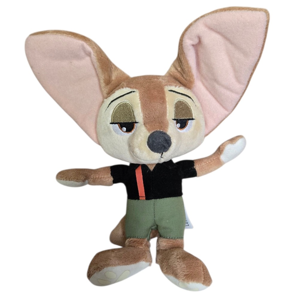 Disney Zootopia Finnick Fennec Fox Plush 8" Cartoon Movie Character Tomy